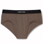 TOM FORD COTTON BRIEFS BROWN