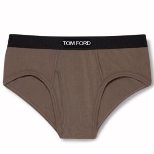 TOM FORD COTTON BRIEFS BROWN