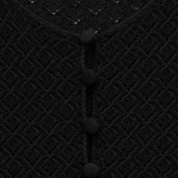SAINT LAURENT MINI DRESS IN CROCHET KNIT - Image 3