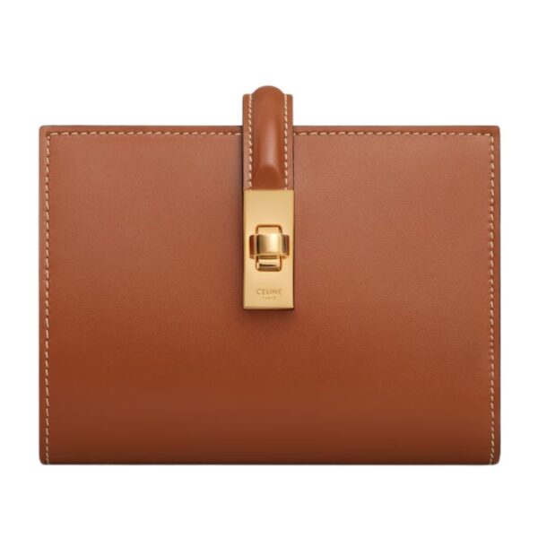 CELINE WALLET WITH COIN PURSE 16 IN SATINATED CALFSKIN TAN