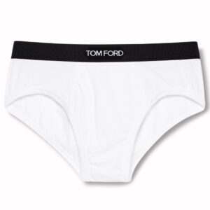 TOM FORD COTTON MODAL BRIEFS WHITE