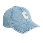 CELINE INITIAL BASEBALL CAP IN DENIM