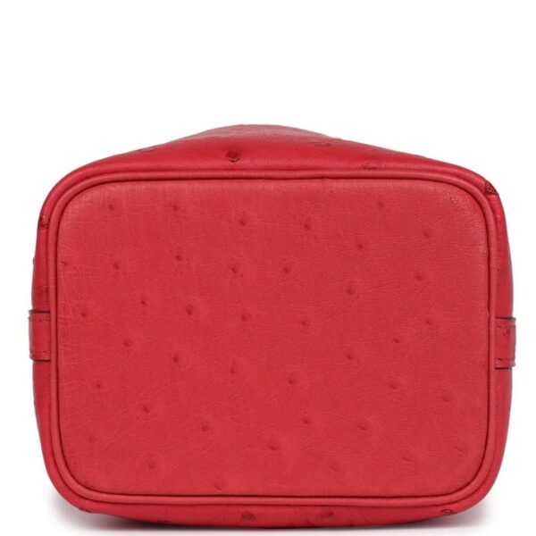 HERMÈS MICRO PICOTIN LOCK 14 BOUGAINVILLEA OSTRICH PALLADIUM HARDWARE - Image 5