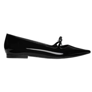 CELINE SUZY POINTY TOE BALLERINA IN PATENT CALFSKIN BLUSH