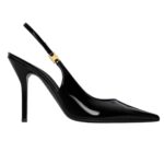 CELINE JUDY TRIOMPHE STILETTO PUMP IN PATENT CALFSKIN BLACK