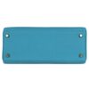 PRE-OWNED HERMÈS KELLY RETOURNE 28 TURQUOISE TOGO GOLD HARDWARE - Image 5