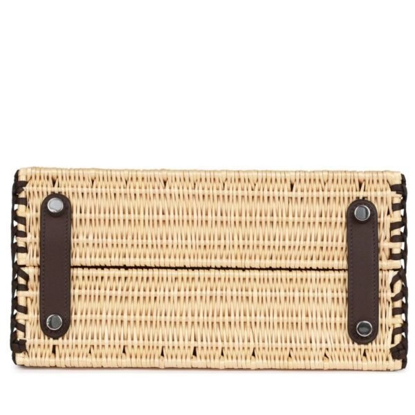 HERMÈS PICNIC BIRKIN 25 ROUGE SELLIER SWIFT PALLADIUM HARDWARE - Image 5
