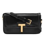TOM FORD SMOOTH LEATHER WALLIS EAST WEST SHOULDER BAG BLACK