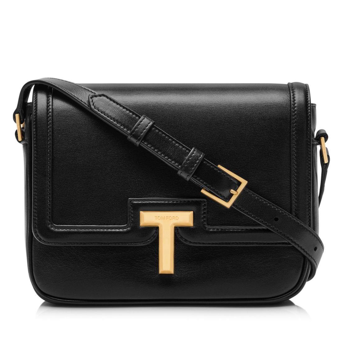 5-503.jpg TOM FORD SMOOTH LEATHER WALLIS SMALL SHOULDER BAG BLACK