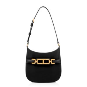 TOM FORD PALMELLATO EFFECT LEATHER MINI BAG BLACK