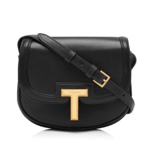 TOM FORD SMOOTH LEATHER WALLIS MINI BAG BLACK