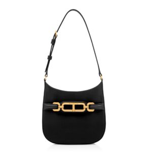 TOM FORD PALMELLATO EFFECT LEATHER MINI BAG BLACK