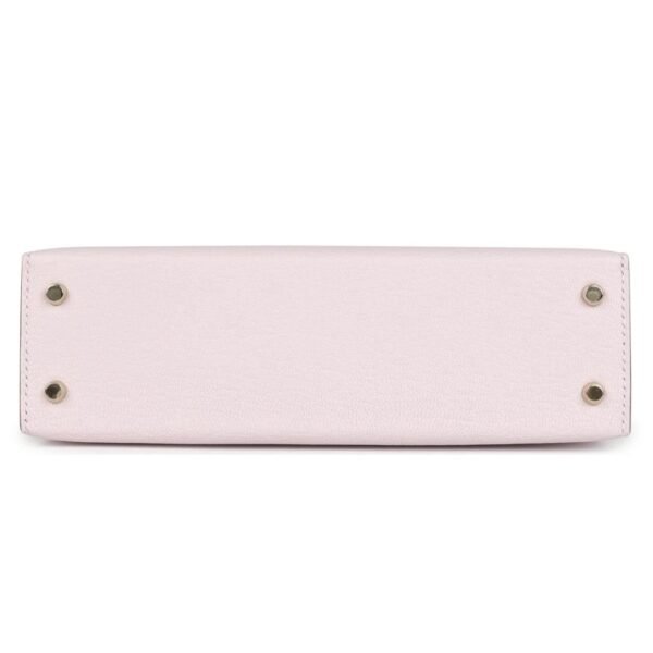 HERMÈS SPECIAL ORDER (HSS) KELLY SELLIER 20 MAUVE PALE VERSO CHEVRE MYSORE PERMABRASS HARDWARE - Image 5