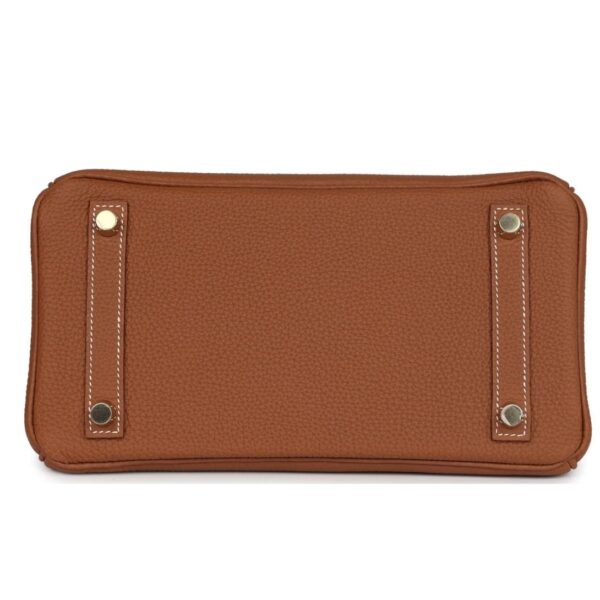 HERMÈS BIRKIN 25 GOLD TOGO GOLD HARDWARE - Image 5