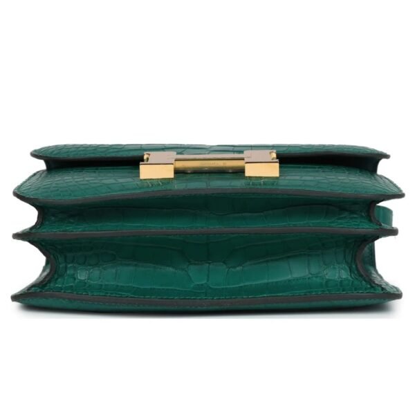 HERMÈS CONSTANCE 18 MALACHITE MATTE ALLIGATOR GOLD HARDWARE - Image 5
