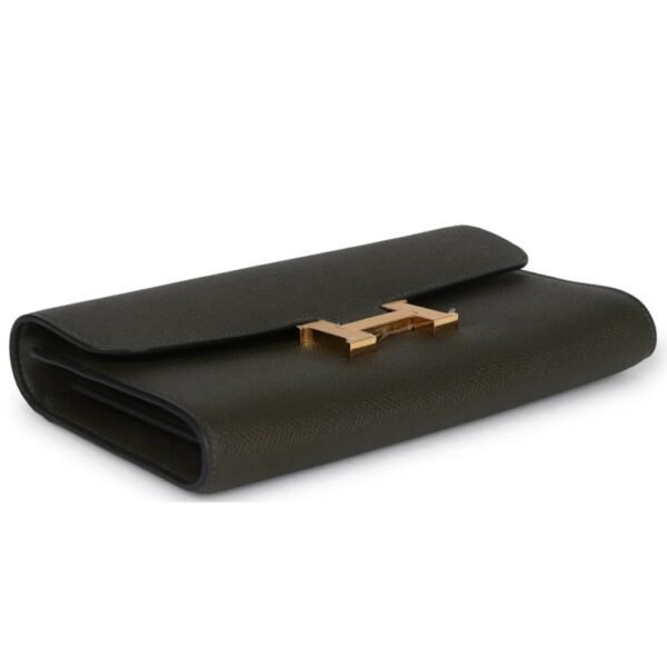 HERMÈS CONSTANCE WALLET TO GO VERT DE GRIS EPSOM GOLD HARDWARE - Image 5