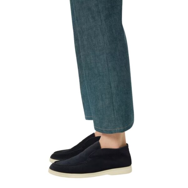 LORO PIANA OPEN WALK ANKLE BOOT ARGO BLUE MELANGE - Image 9