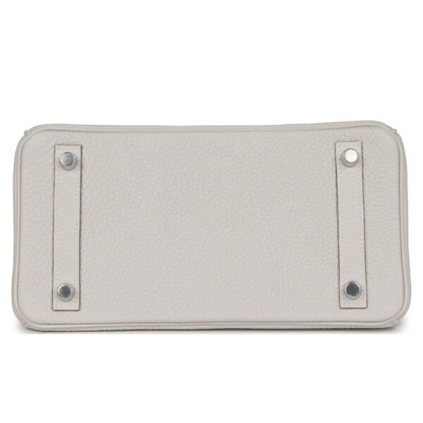 HERMÈS BIRKIN 25 GRIS PALE TOGO PALLADIUM HARDWARE - Image 5