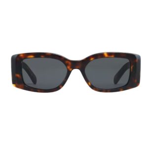 CELINE TRIOMPHE XL 01 SUNGLASSES IN ACETATE RED HAVANA