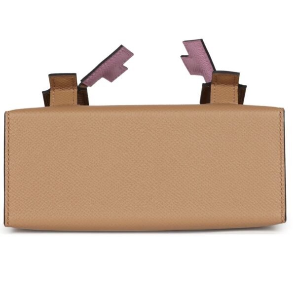 Hermès Quelle Idolle Picto Kelly Doll Chai Mauve Sylvestre Bleu Celeste Terre Battue Epsom Palladium Hardware - Image 5