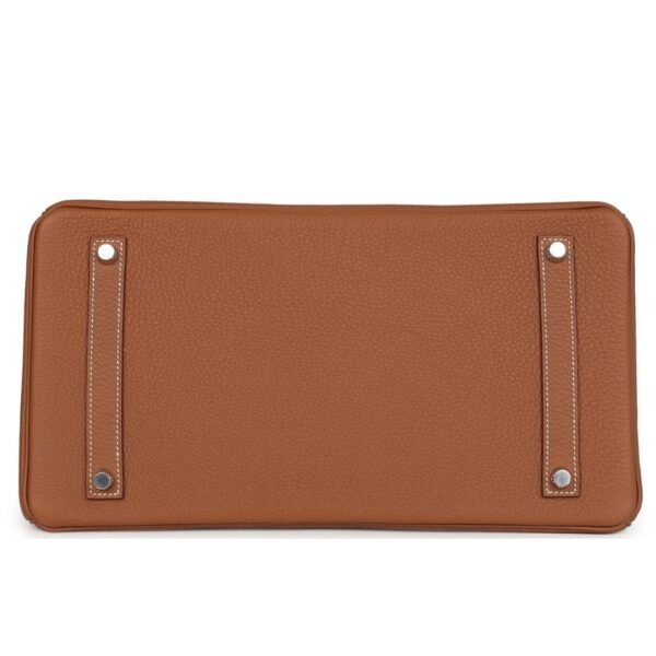 HERMÈS BIRKIN 35 GOLD TOGO PALLADIUM HARDWARE - Image 5