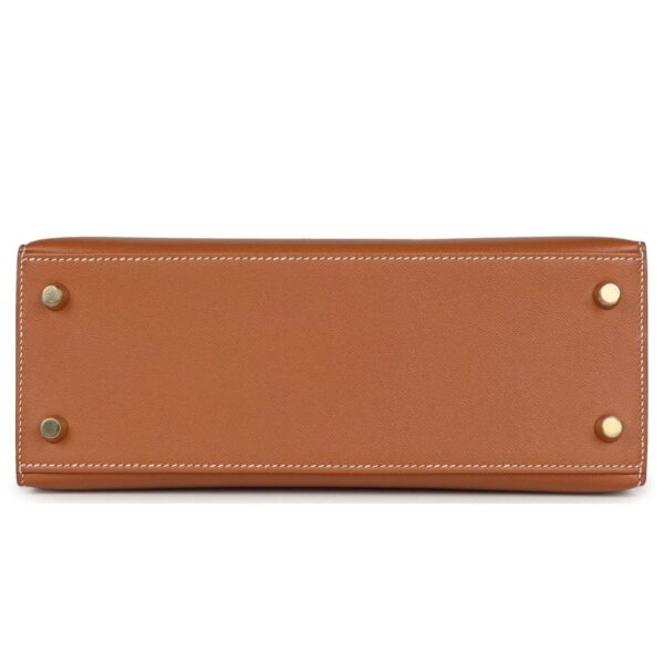 HERMÈS KELLY SELLIER 25 GOLD MADAME GOLD HARDWARE - Image 5