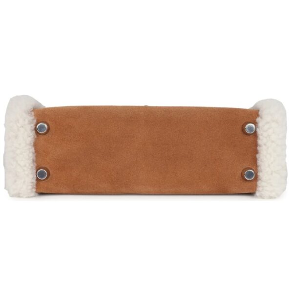 HERMÈS TEDDY KELLY 20 CHAMOIS SHEARLING AND SWIFT PALLADIUM HARDWARE - Image 5