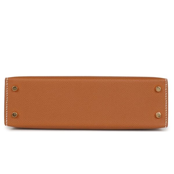 HERMÈS KELLY SELLIER 20 GOLD EPSOM GOLD HARDWARE - Image 5