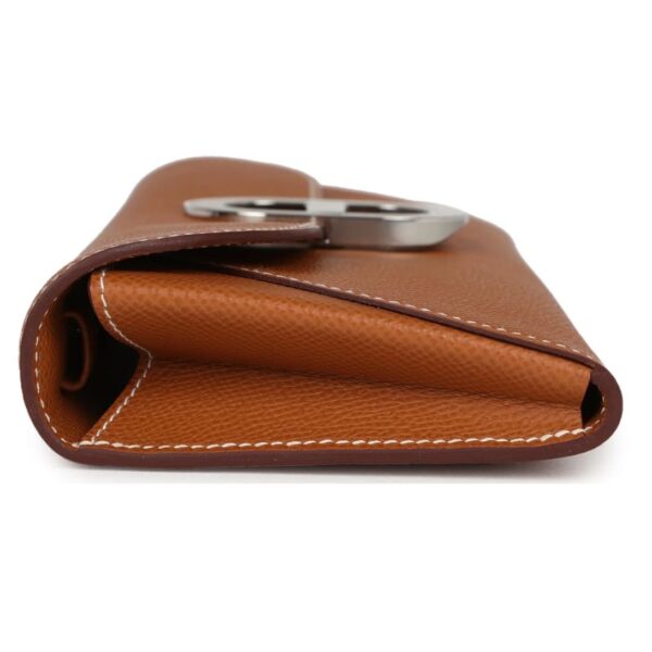 HERMÈS CHAINE D' ANCRE WALLET TO GO GOLD EPSOM PALLADIUM HARDWARE - Image 5