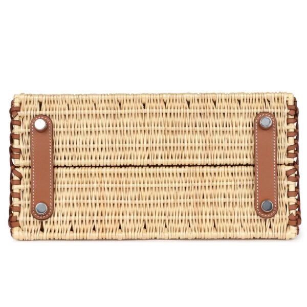 HERMÈS PICNIC BIRKIN SELLIER 25 GOLD SWIFT PALLADIUM HARDWARE - Image 5
