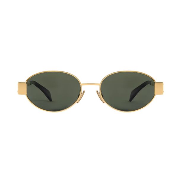 CELINE TRIOMPHE METAL 01 SUNGLASSES IN METAL ROSE GOLD-BROWN - Image 3