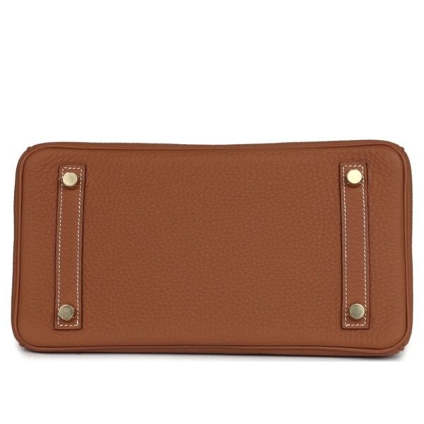 PRE-OWNED HERMÈS BIRKIN 25 GOLD TOGO GOLD HARDWARE - Image 5