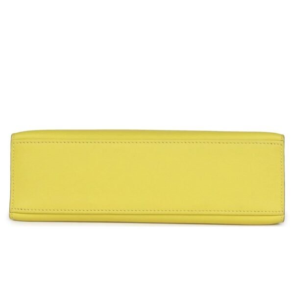 HERMÈS KELLY POCHETTE LIME SWIFT GOLD HARDWARE - Image 5