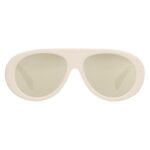 CELINE AVIATOR S300 SUNGLASSES IN ACETATE WITH MIRROR LENSES IVORY