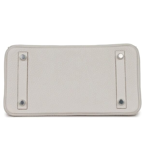 HERMÈS BIRKIN 25 GRIS PALE TOGO PALLADIUM HARDWARE - Image 5
