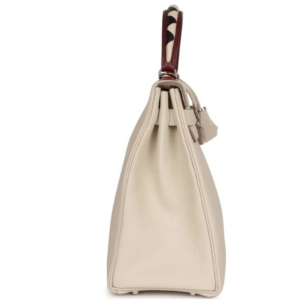 PRE-OWNED HERMÈS KELLY RETOURNE 32 CRAIE AU GALLOP TOGO PALLADIUM HARDWARE - Image 6