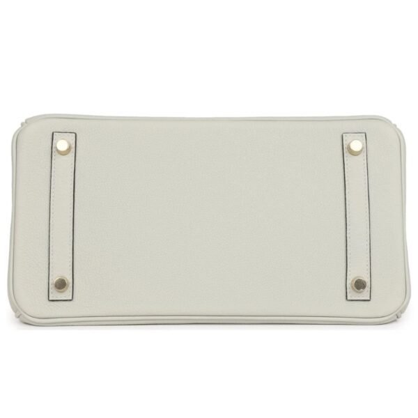 HERMÈS BIRKIN 30 GRIS NEVE TOGO GOLD HARDWARE - Image 5