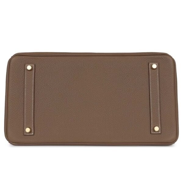 HERMÈS BIRKIN 35 ETOUPE TOGO GOLD HARDWARE - Image 5
