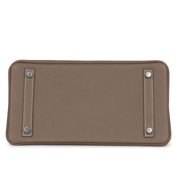 HERMÈS BIRKIN 30 ETOUPE TOGO PALLADIUM HARDWARE - Image 5