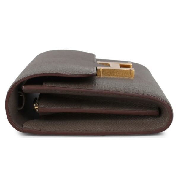 HERMÈS CONSTANCE WALLET TO GO ETAIN EPSOM GOLD HARDWARE - Image 5