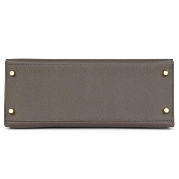 HERMÈS KELLY SELLIER 28 ETAIN EPSOM GOLD HARDWARE - Image 5