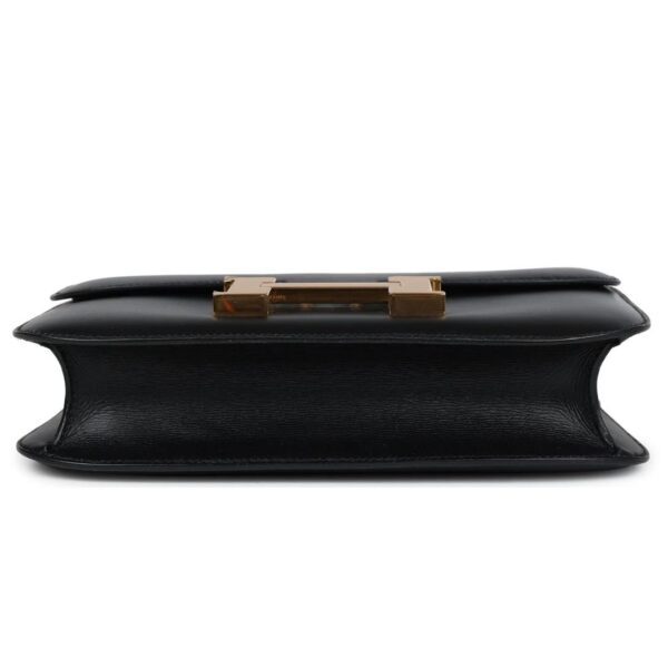 VINTAGE HERMÈS CONSTANCE 23 BLACK EVERCALF GOLD HARDWARE - Image 5