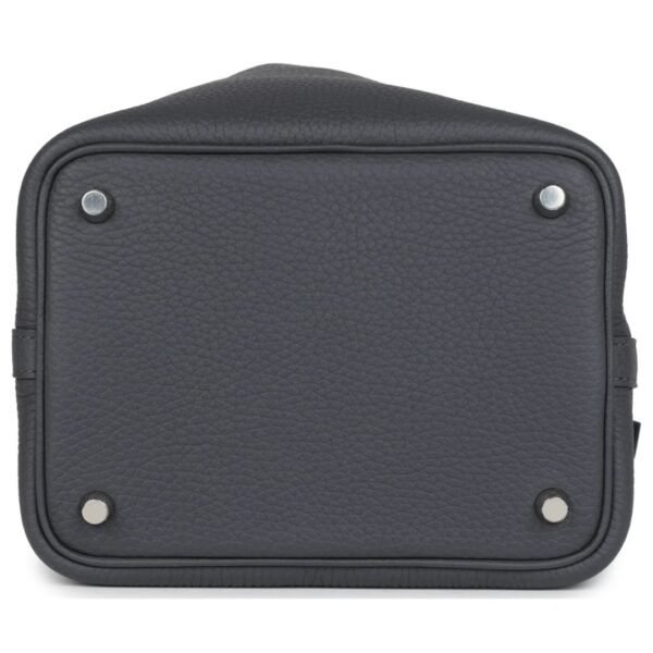 HERMÈS PICOTIN LOCK 18 ECLAT ARDOISE SWIFT PALLADIUM HARDWARE - Image 5