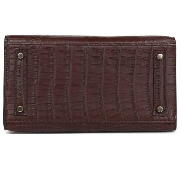 HERMÈS BIRKIN SELLIER 20 HAVANE MATTE ALLIGATOR GOLD HARDWARE - Image 5