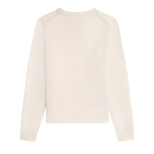 CELINE CREW NECK SWEATER IN HERITAGE CASHMERE OFF WHITE - Image 3