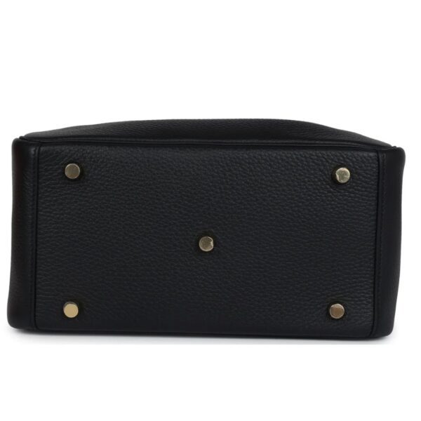 HERMÈS LINDY 26 BLACK CLEMENCE GOLD HARDWARE - Image 5