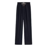 CELINE STRAIGHT JOGGING PANTS IN CASHMERE FLANNEL NAVY