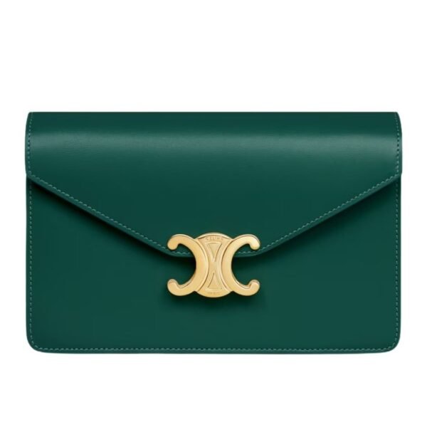 CELINE WALLET ON CHAIN MARGO IN SHINY CALFSKIN NUDE - Image 14