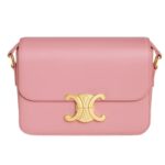 CELINE TEEN TRIOMPHE BAG IN SHINY CALFSKIN ROSE