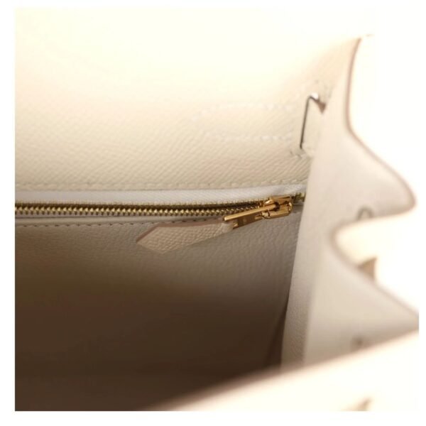 HERMÈS KELLY SELLIER 28 CRAIE EPSOM GOLD HARDWARE - Image 6
